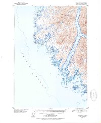Sitka D-8 1950 topographic map thumbnail