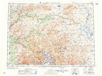 Talkeetna Mountains 1957 topographic map thumbnail