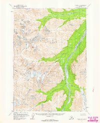 Tyonek D-8 1958 topographic map thumbnail