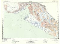Yakutat 1951 topographic map preview
