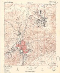 Anniston 1947 topographic map thumbnail