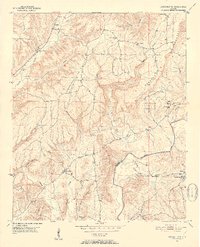 Arkadelphia 1951 topographic map thumbnail