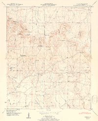 Caddo 1950 topographic map thumbnail