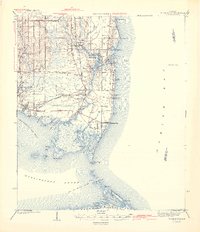Cedar Point 1943 topographic map thumbnail