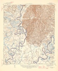 Choctaw Bluff 1946 topographic map thumbnail