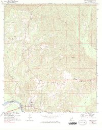 Coffeeville 1971 topographic map thumbnail