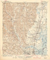 Creola 1943 topographic map thumbnail