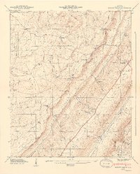Dugout Valley 1947 topographic map thumbnail