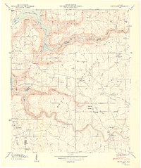 Grove Oak 1949 topographic map thumbnail