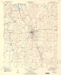 Hartselle 1951 topographic map thumbnail