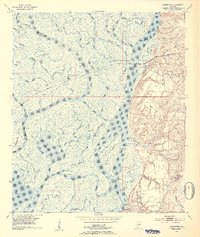 Hurricane 1953 topographic map preview