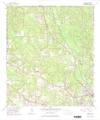 Kushla 1953 topographic map thumbnail