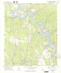 Lake Tuscaloosa South 1978 topographic map thumbnail