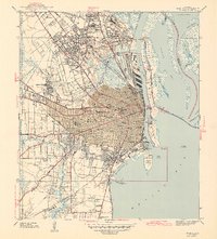 Mobile 1943 topographic map thumbnail