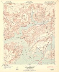 Mt Carmel 1950 topographic map thumbnail