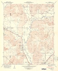 Paint Rock 1950 topographic map thumbnail