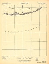 Petit Bois Island 1921 topographic map thumbnail