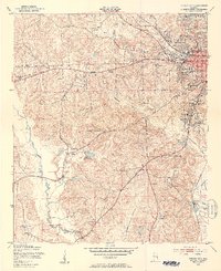 Phenix City 1950 topographic map thumbnail
