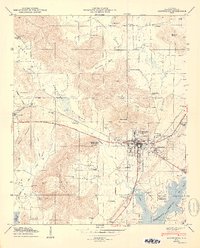 Scottsboro 1950 topographic map thumbnail