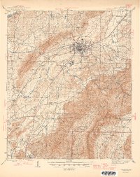 Talladega 1946 topographic map preview