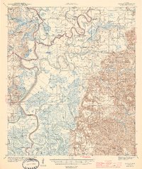 Tensaw 1944 topographic map thumbnail