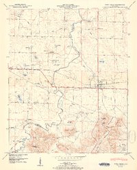 Town Creek 1950 topographic map thumbnail