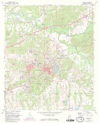 Tuskegee 1971 topographic map thumbnail