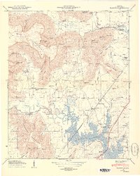 Wannville 1950 topographic map thumbnail