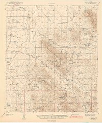 Arivaca 1943 topographic map thumbnail