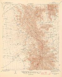 Baboquivari Peak 1944 topographic map thumbnail