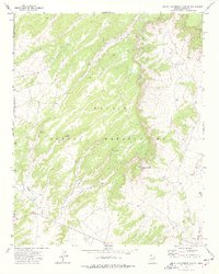 Big Willow Spring Canyon 1972 topographic map thumbnail
