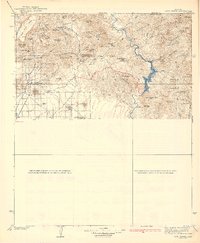 Cave Creek 1939 topographic map thumbnail
