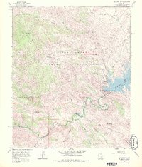 Coolidge Dam 1968 topographic map thumbnail