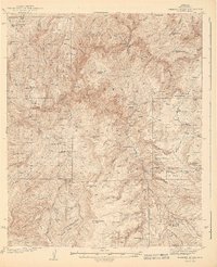 Diamond Butte 1943 topographic map thumbnail