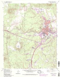 Flagstaff West 1962 topographic map thumbnail