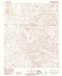 Guadalupe Canyon 1985 topographic map thumbnail