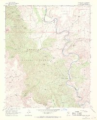 Horner Mtn. 1967 topographic map thumbnail