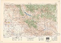 Mesa 1957 topographic map thumbnail