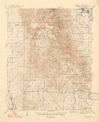 Mingus Mountain topographic map thumbnail