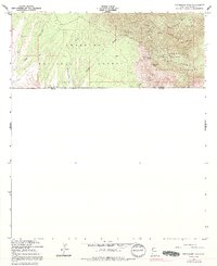 Montezuma Pass 1958 topographic map thumbnail