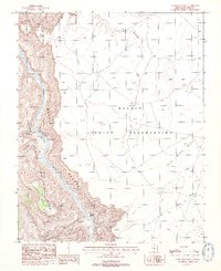 Nankoweap Mesa 1988 topographic map thumbnail