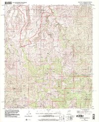 Oak Grove Canyon 1996 topographic map thumbnail