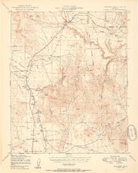 Paulden 1950 topographic map thumbnail