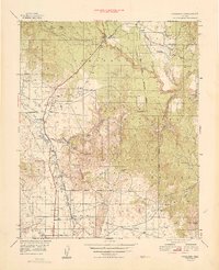 Paulden 1949 topographic map thumbnail