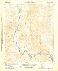 Picacho 1945 topographic map thumbnail