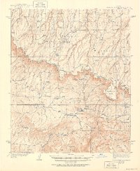 Promontory Butte 1939 topographic map thumbnail
