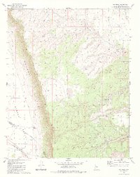 Red Mesa 1981 topographic map thumbnail