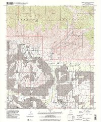 Sabino Canyon 1996 topographic map thumbnail