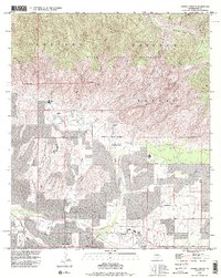 Sabino Canyon 1992 topographic map thumbnail