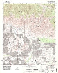 Sabino Canyon 1992 topographic map thumbnail